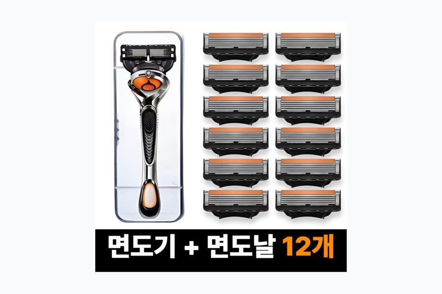 한솔템 면도기 + 5중 면도날 질레트 호환용 제품 이미지